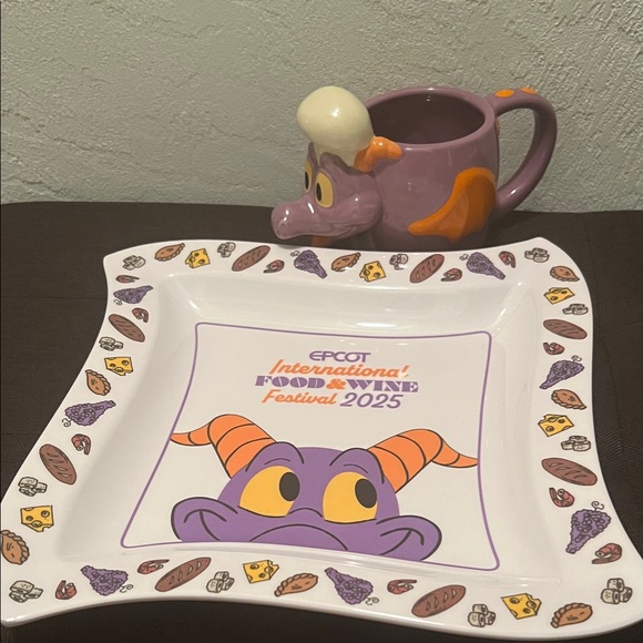 Walt Disney Other - (0354) EPCOT Food & Wine Festival 2025 Plate and Mug Set